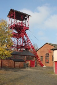 Musée de l'Ardoise de Renazé Chevalement du Musée de l'Ardoise et de la Géologie à Renazé en sud Mayenne