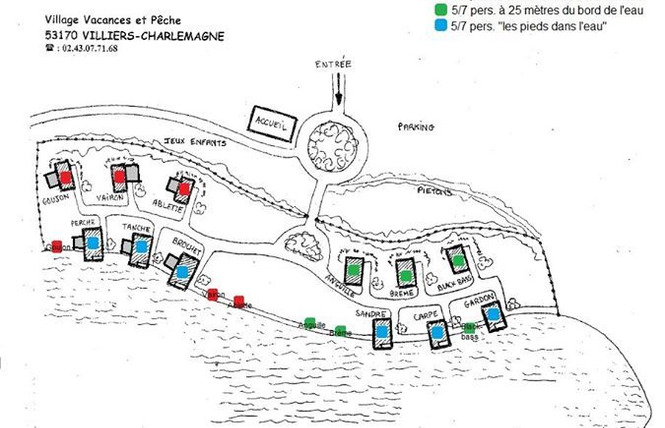 CHALET LE SANDRE, LES PIEDS DANS L'EAU, 5-7 PERS 18 - Villiers-Charlemagne