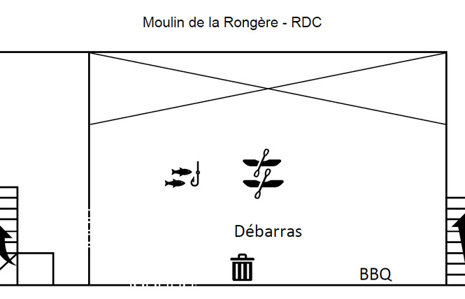 MOULIN DE LA RONGÈRE, JUSQU'À 14 PERSONNES 45 - La Roche-Neuville